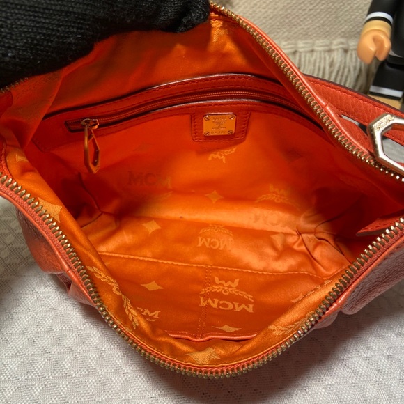 MCM Orange Small 2-way Bag - Picture 9 of 15